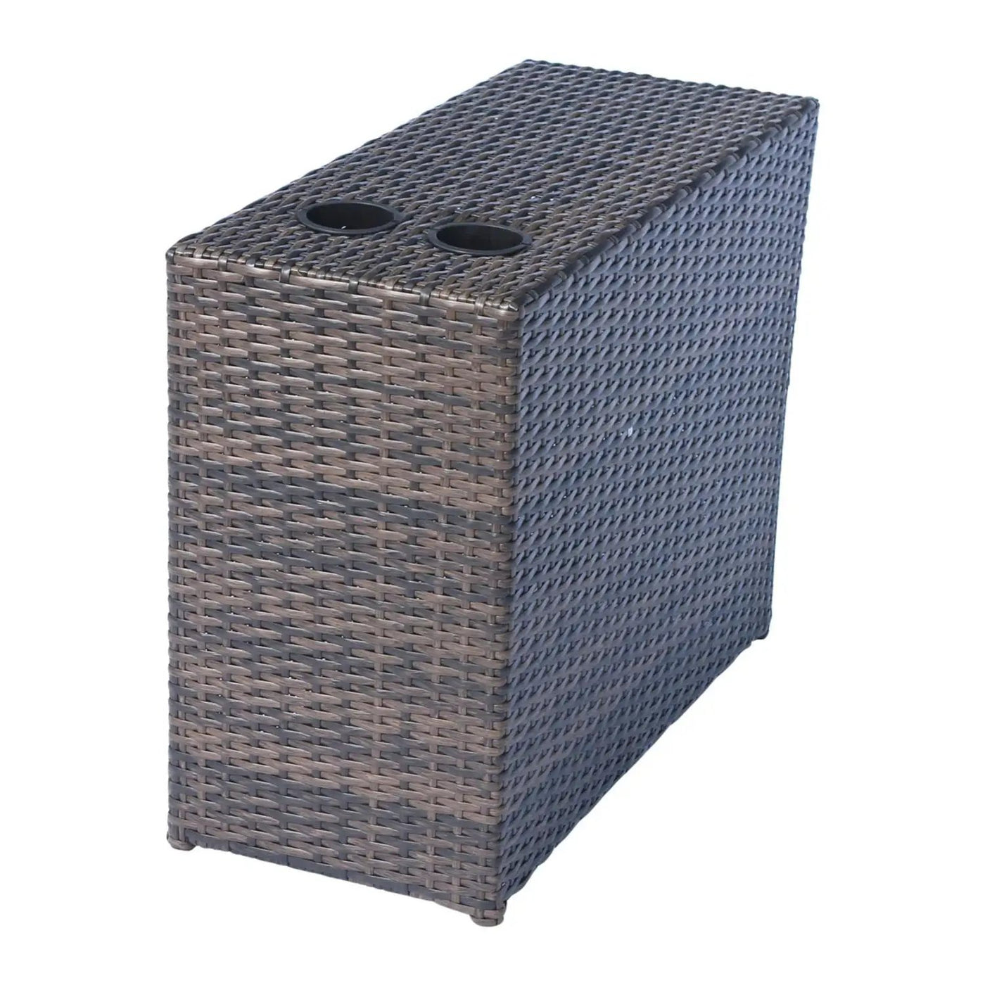 2 Person Wicker Conversation Set With Cushions, Weather Resistant by HouseOfZazla