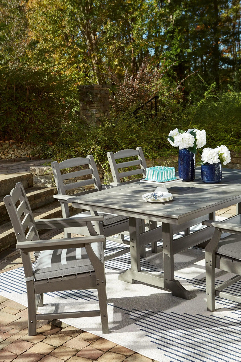 Visola - RECT Dining Table w/Umb OPT - Gray by Unique Piece Furniture