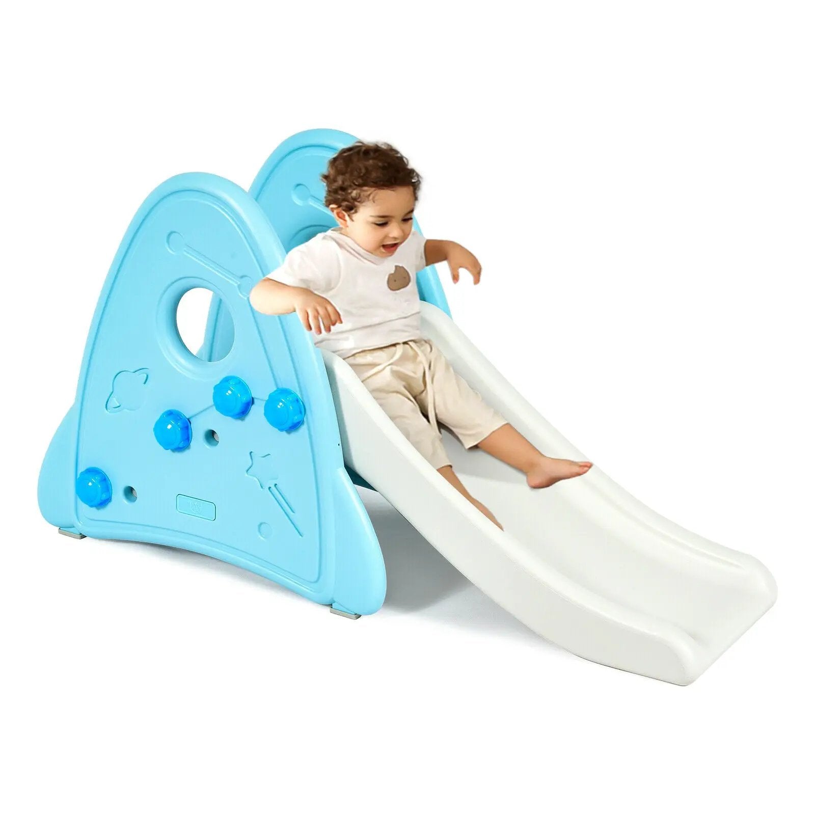 Freestanding Baby Slide Indoor First Play Climber Slide Set for Boys Girls by DirectDeals