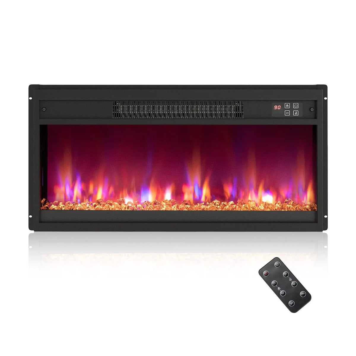 18/23/26 Inch 1500W Electric Fireplace Insert with Remote Control by DirectDeals