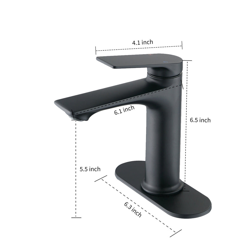 Single Hole Bathroom Sink Faucet, Single Handle Bathroom Faucet by HouseOfZazla