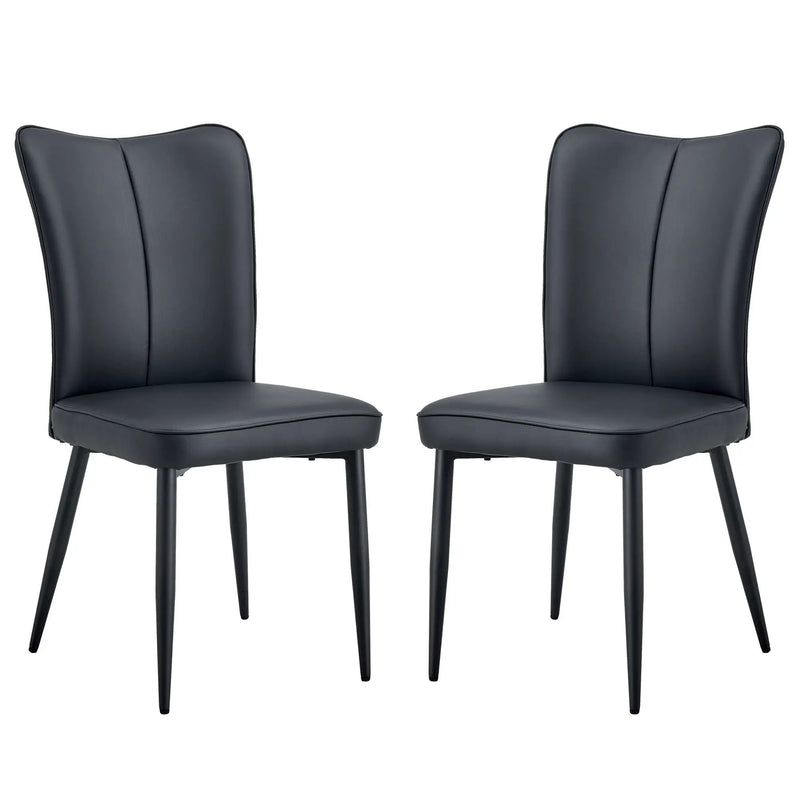 Minimalist Style Minimalist Dining Chairs With Metal Legs by Unique Piece Furniture