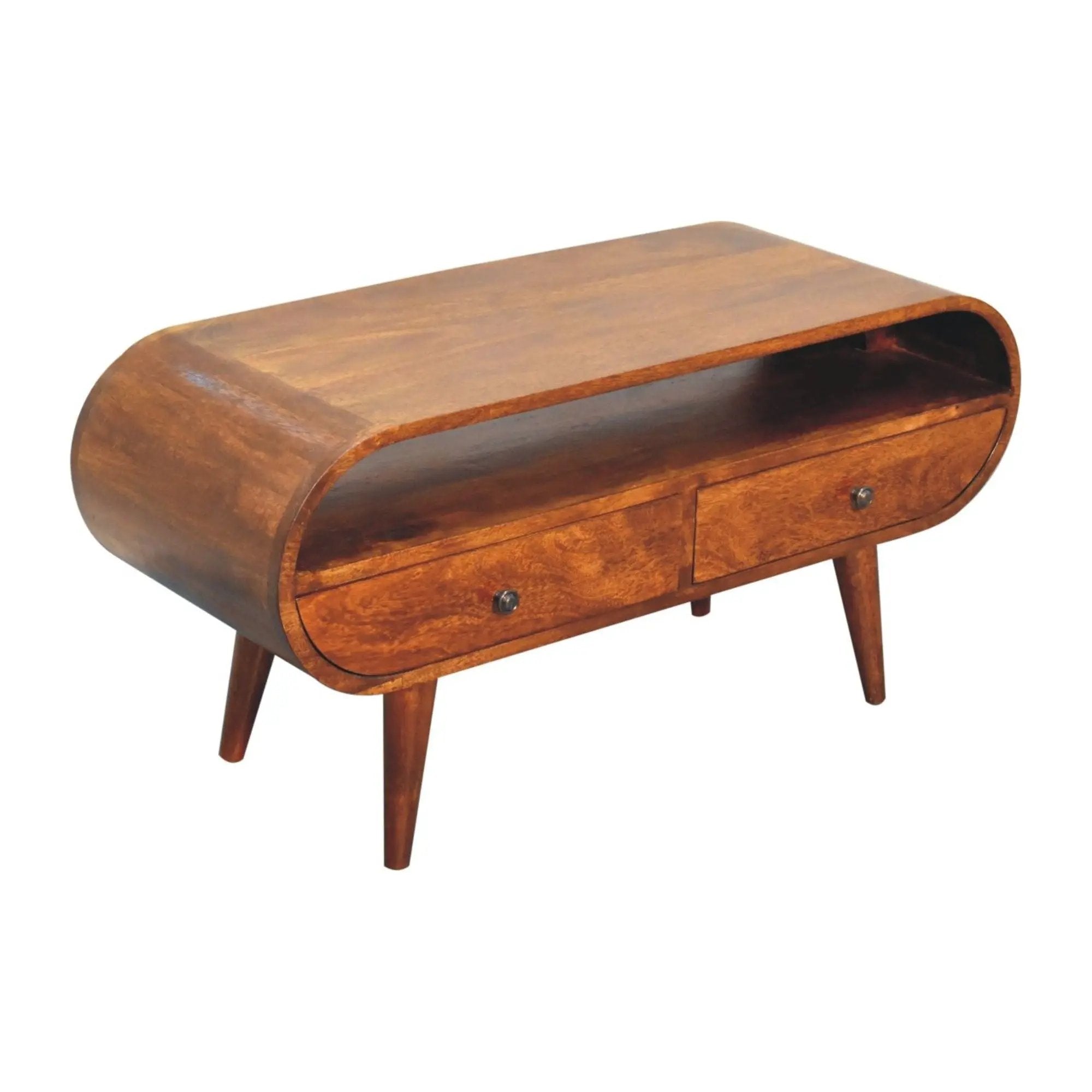 Solid Wood Circular TV Stand by HouseOfZazla