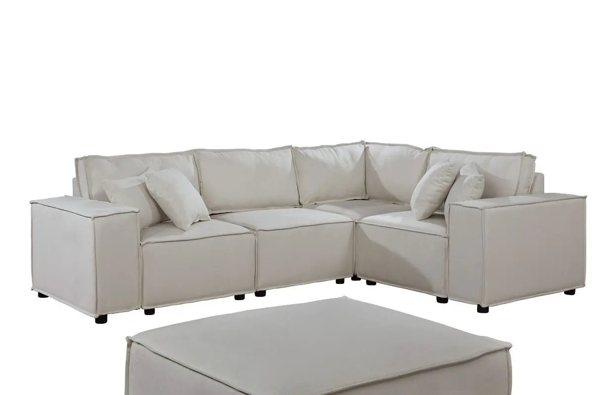 Melrose - Modular Sectional Sofa With Ottoman by Unique Piece Furniture