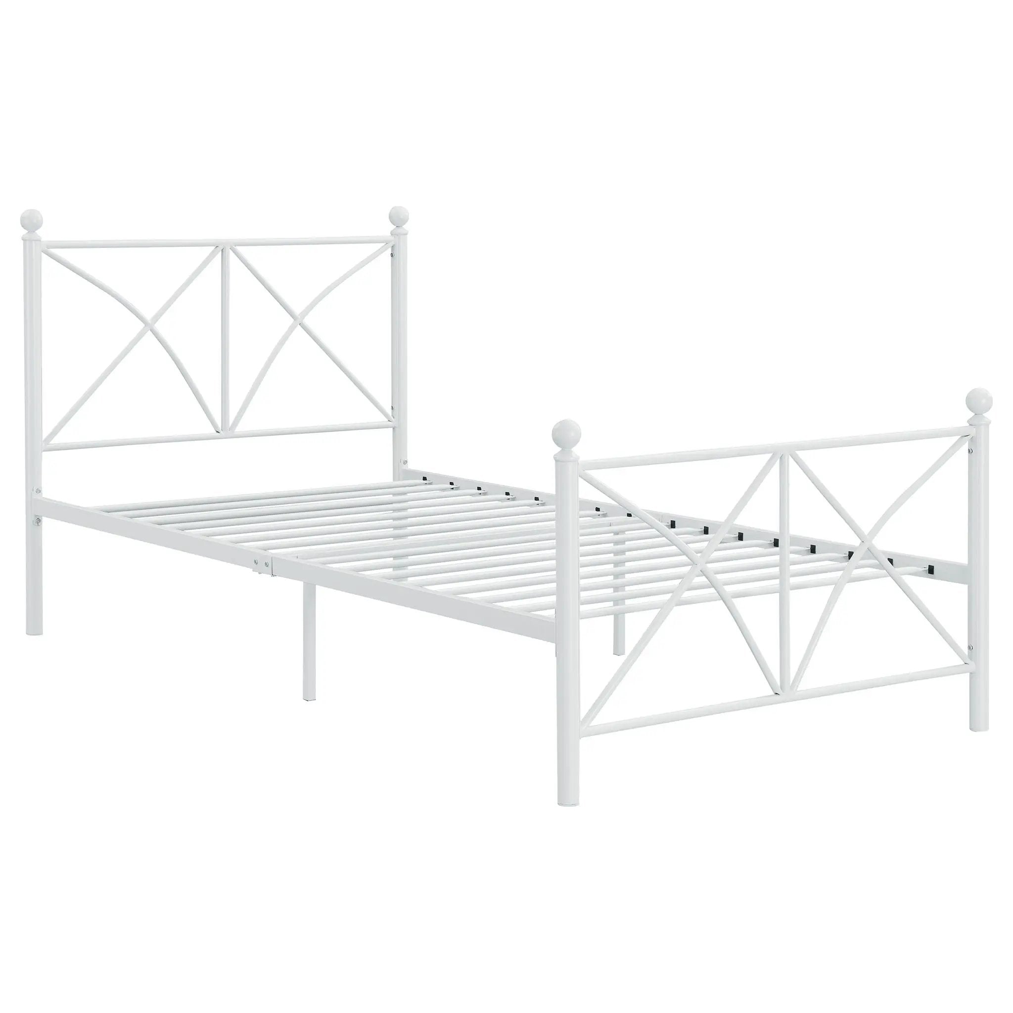 Platform Bed With Modern X-Style Design by HouseOfZazla