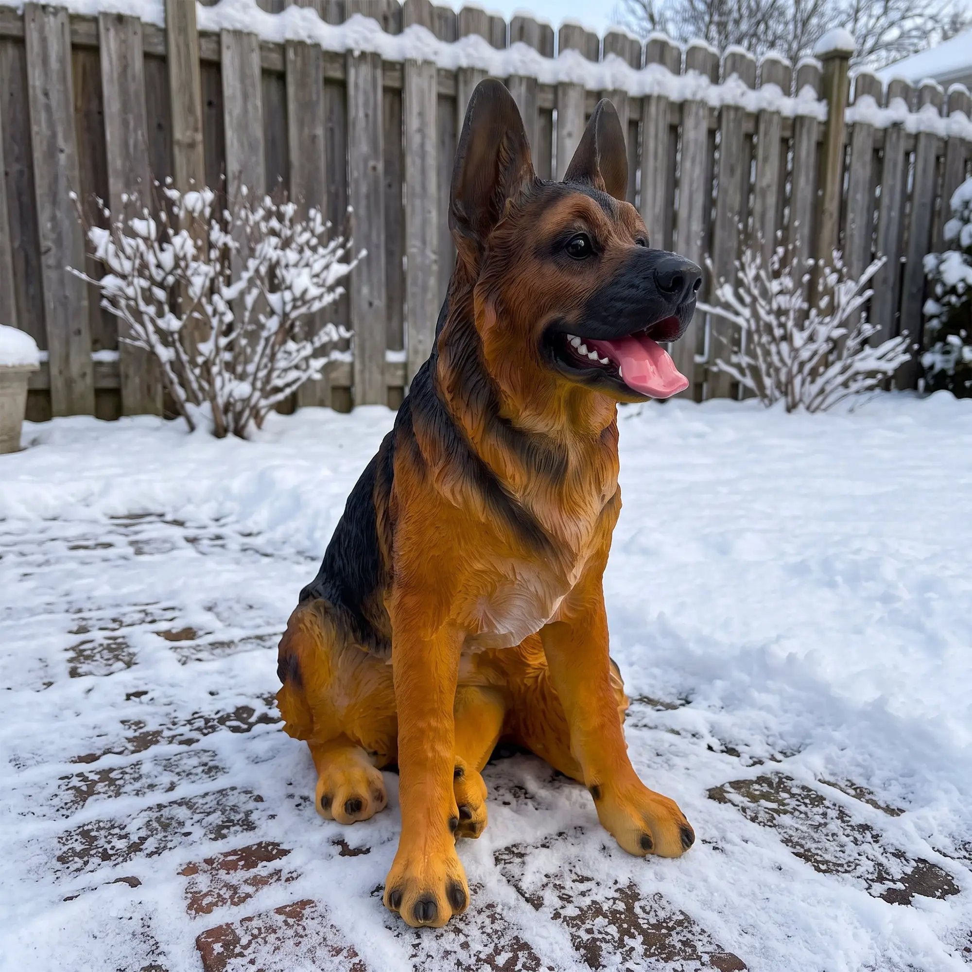 Realistic German Shepherd Resin Statue by HouseOfZazla