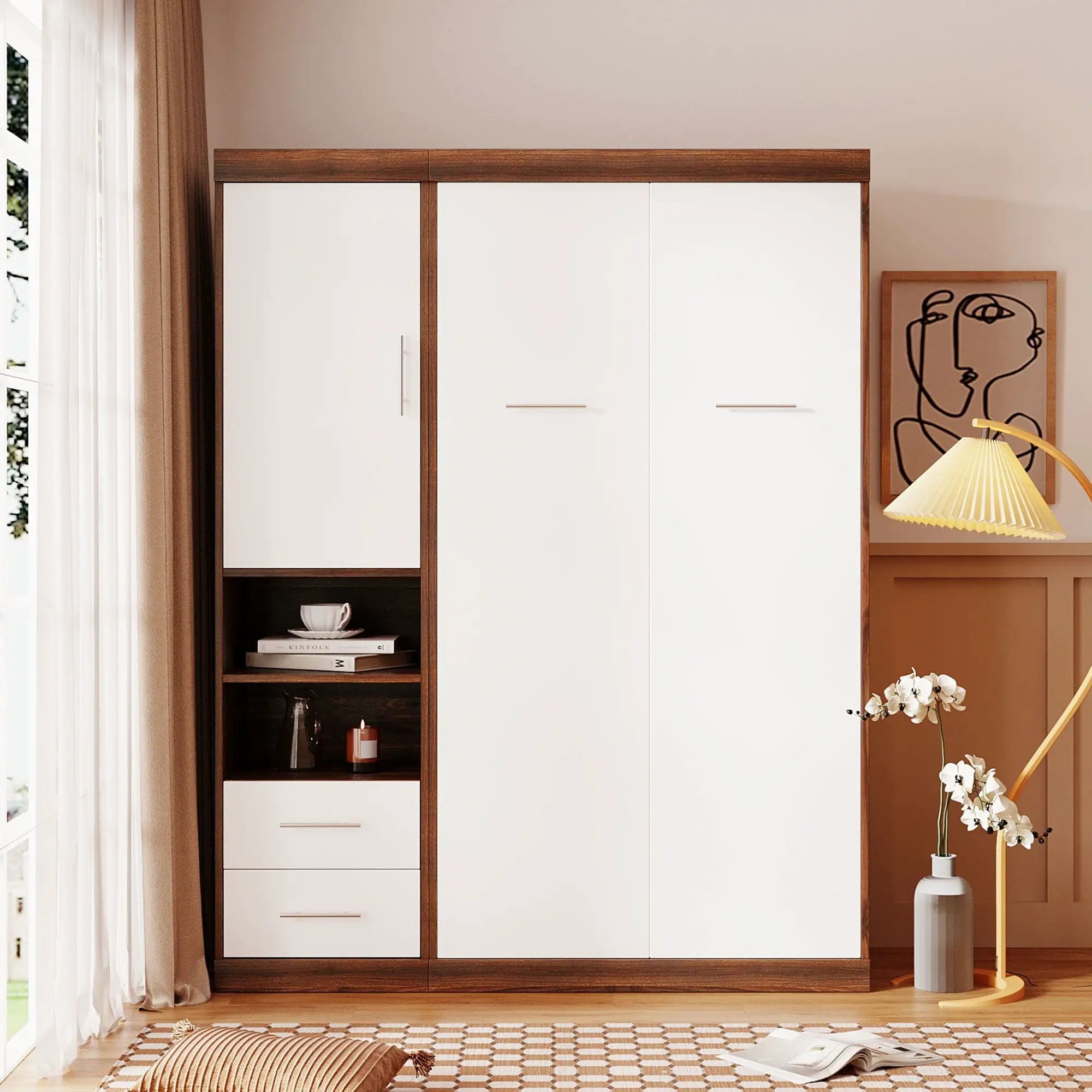 Murphy Wall Bed With Cabinet by HouseOfZazla