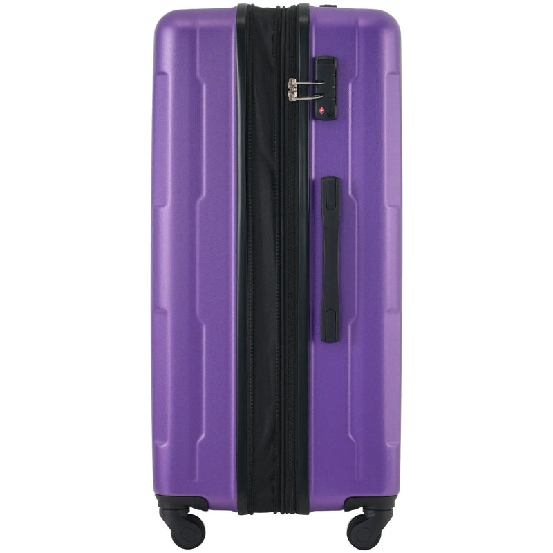 2 Piece Luggage Set With Bags Expanable Spinner Wheels ABS Lightweight Suitcase With Tsa Lock 20" / 28" by HouseOfZazla