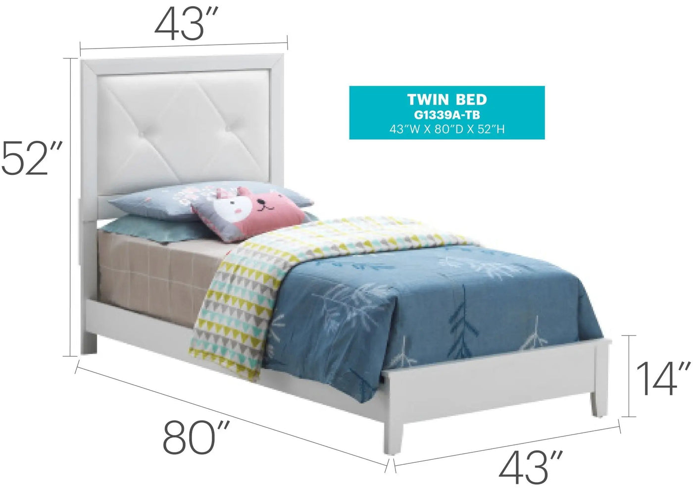 Padded Headboard Bed by HouseOfZazla