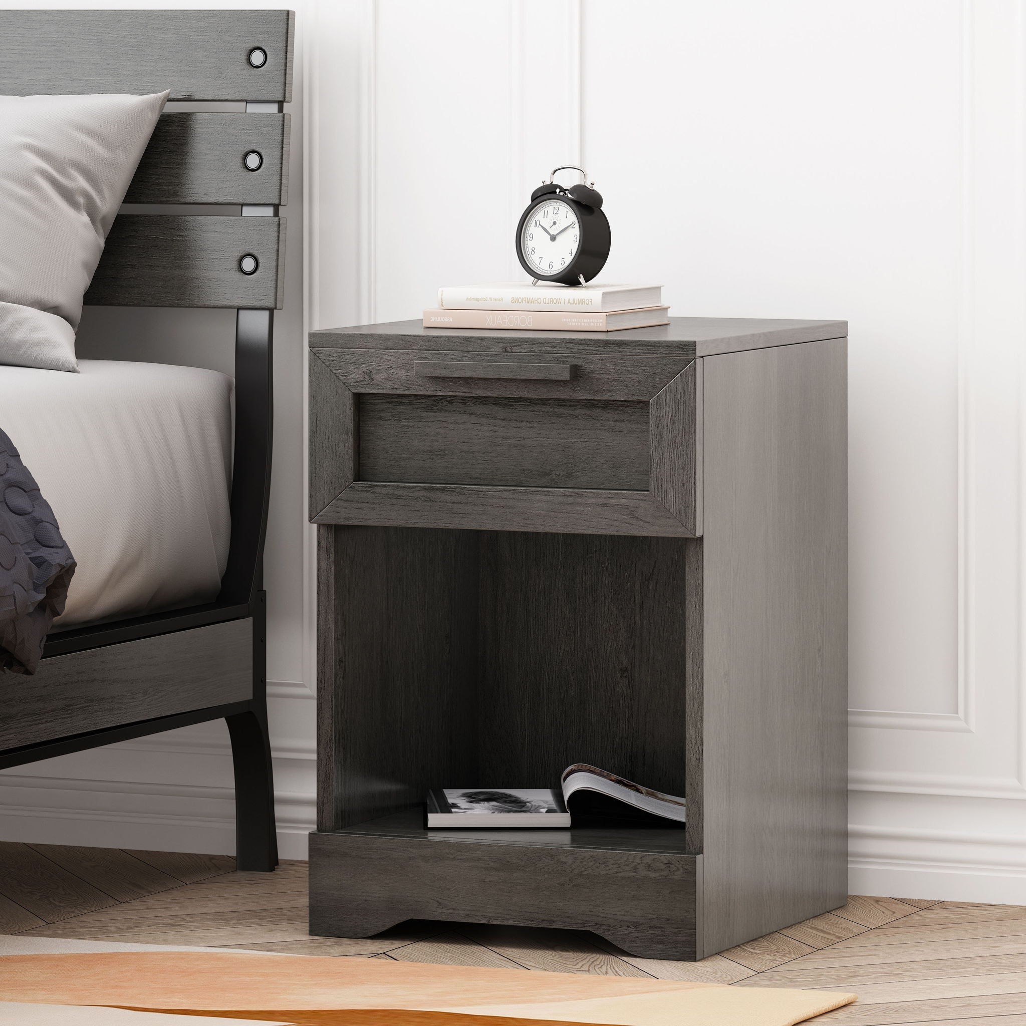 Broxon Rustic Drawer Nightstand by HouseOfZazla