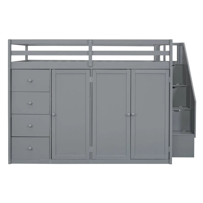 Loft Bed With Built In Wardrobes, Cabinets And Drawers by Unique Piece Furniture
