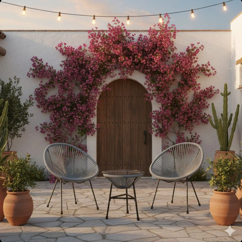 Acapulco Style 3 Piece Patio Bistro Set With Chairs by HouseOfZazla