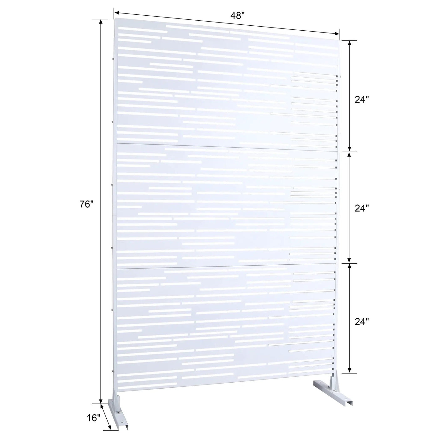 Outdoor & Indoor Freestanding Metal Privacy Screen by HouseOfZazla