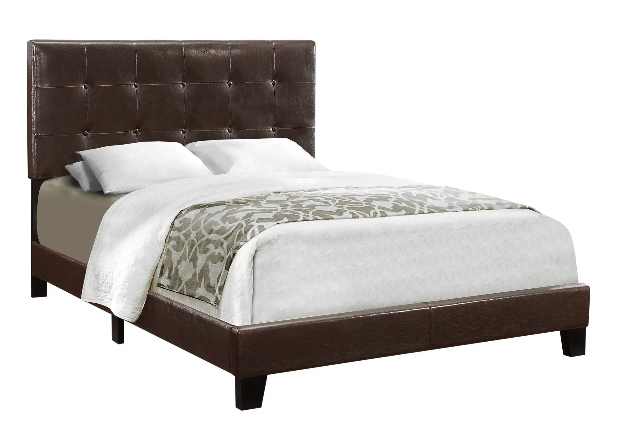 Transitional Upholstered Bed Frame by HouseOfZazla