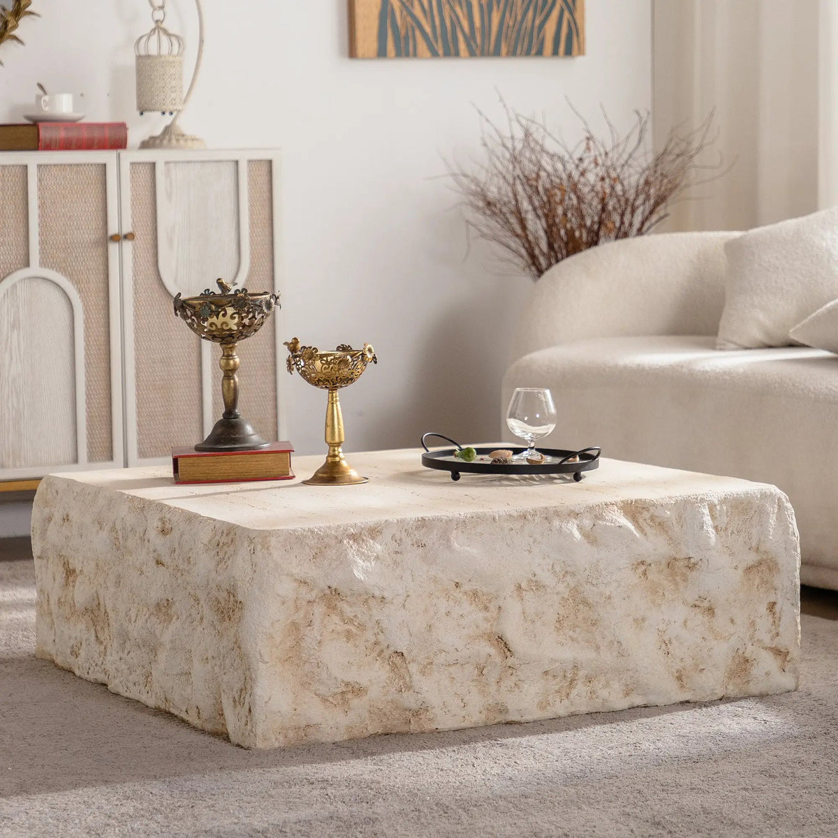 MgO Mid-Century Square Centre Coffee Table by HouseOfZazla
