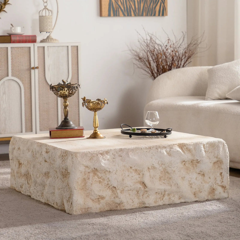 MgO Mid-Century Square Centre Coffee Table by HouseOfZazla