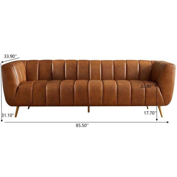 Ava - Sofa - Gold / Tan, photo 2 of 7