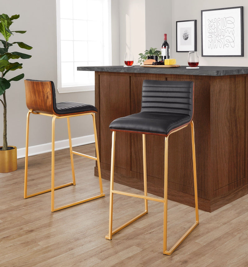 Mason Mara - Contemporary Versatile Desig Fixed Height Barstool (Set of 2) by Unique Piece Furniture