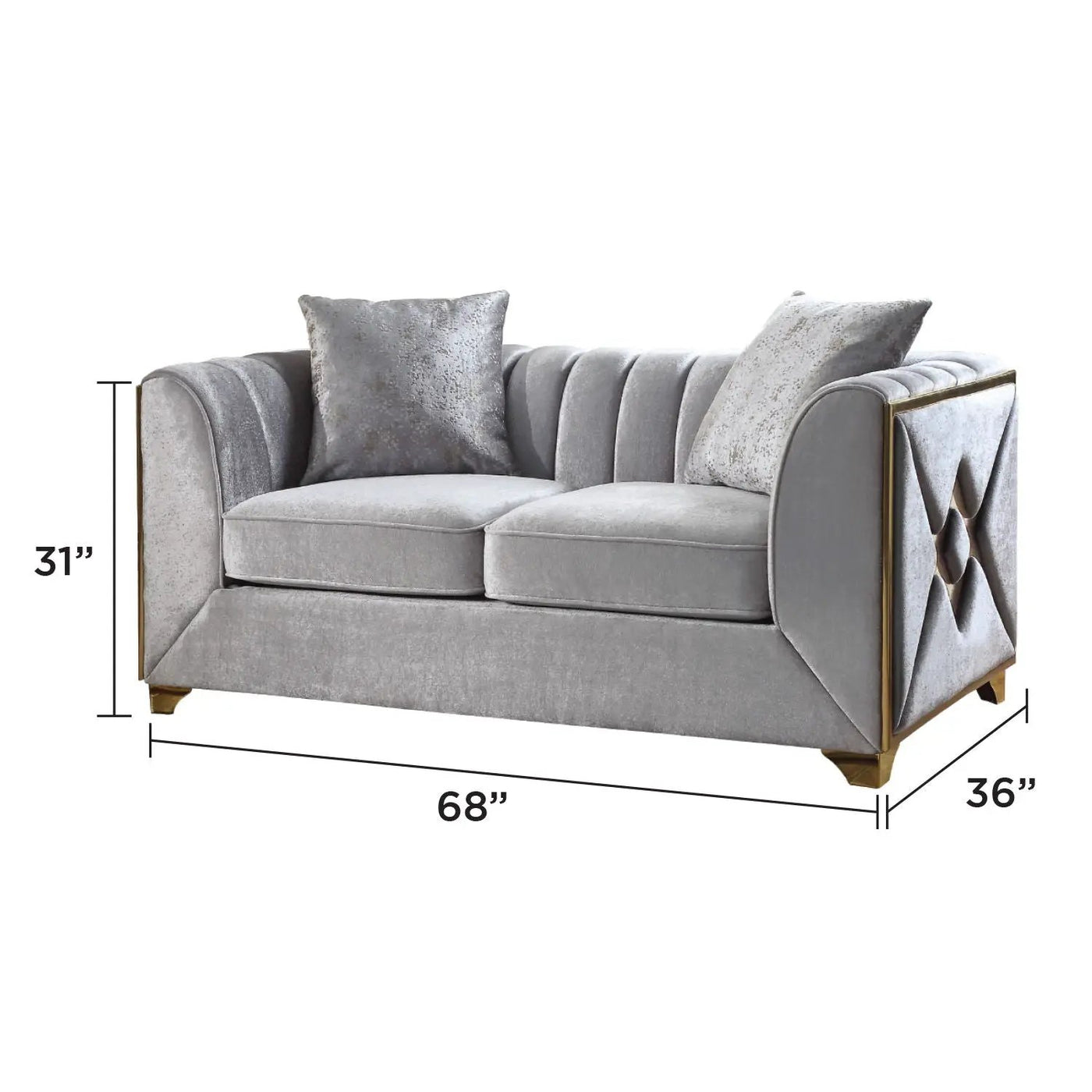 Velencia - Modern Style Loveseat by HouseOfZazla