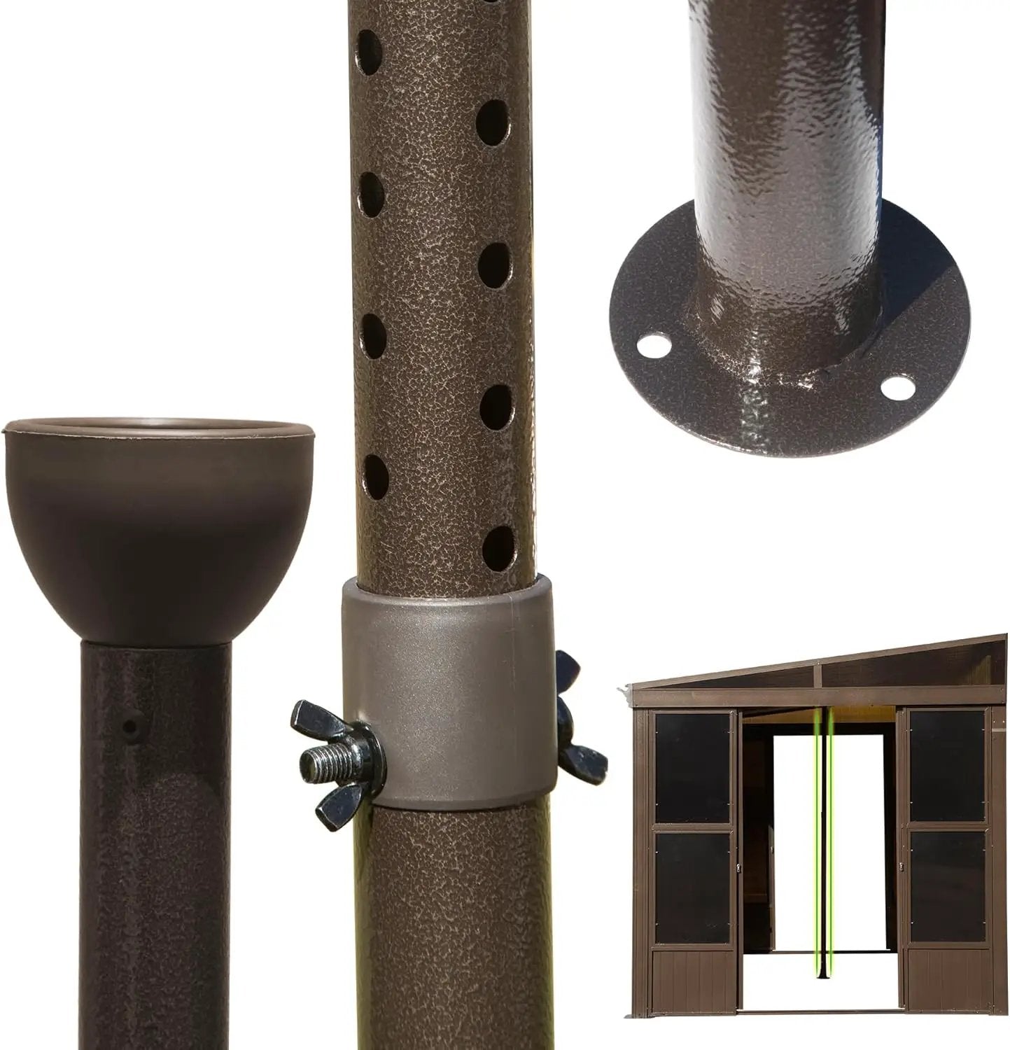 Universal Support Post for Gazebo Stability by HouseOfZazla