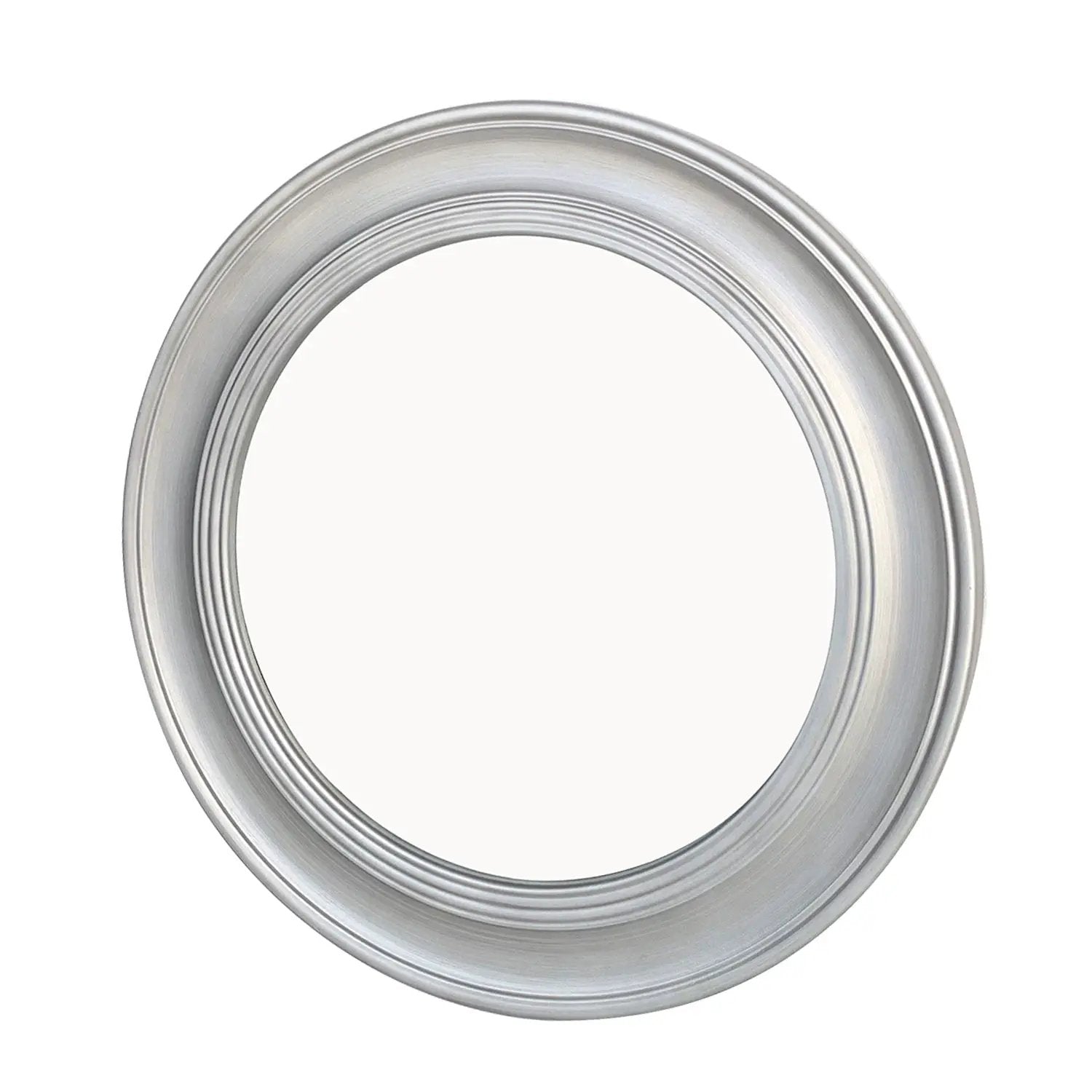 Vintage Round Wall Mirror, Brushed by HouseOfZazla