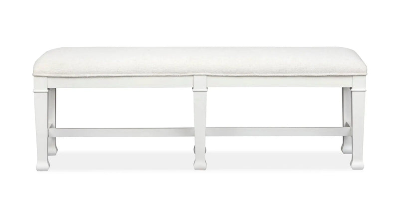 Kingston - Bench - Whisper White And Cerused Nutmeg by Unique Piece Furniture