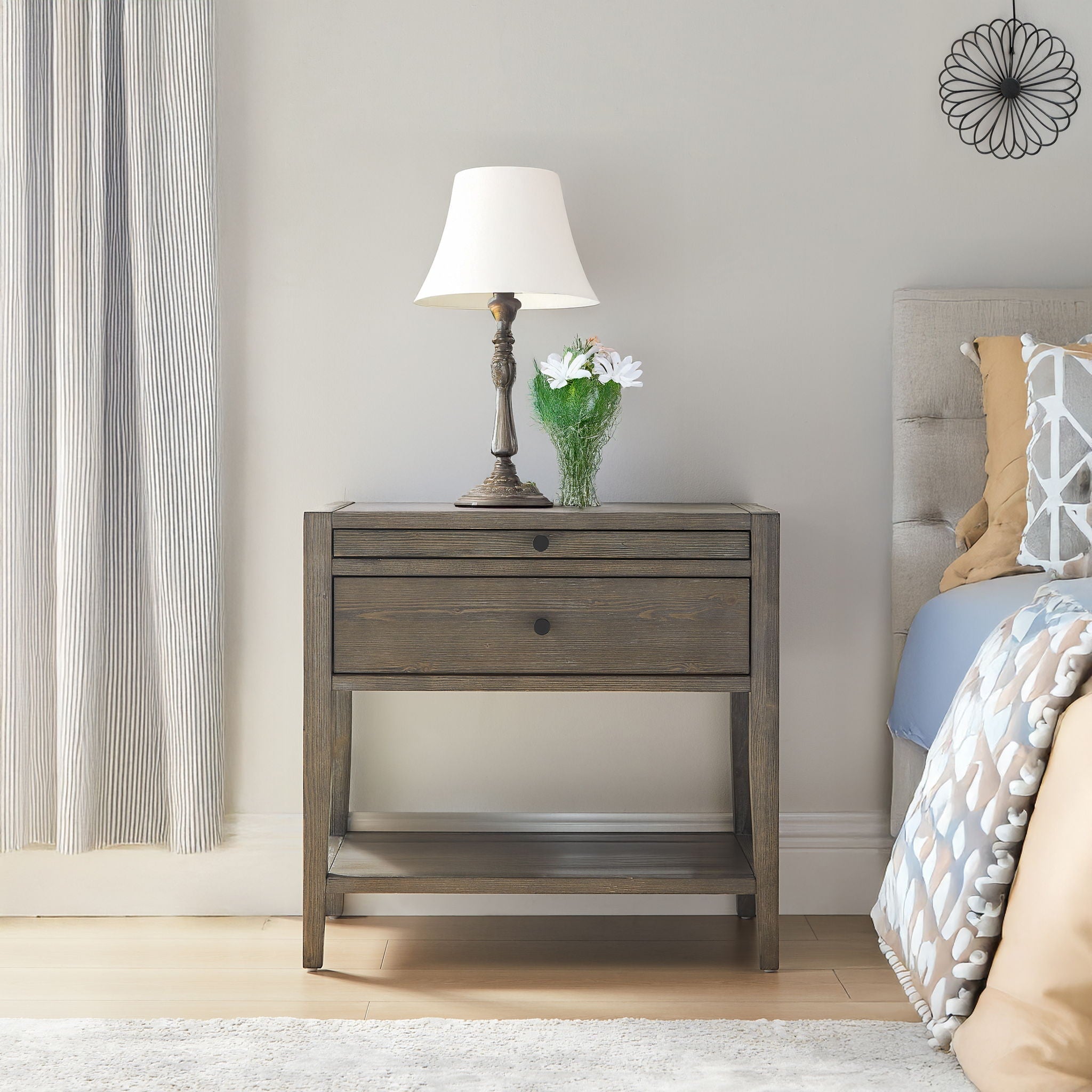 Sunveil - 1 Drawer Nightstand by HouseOfZazla