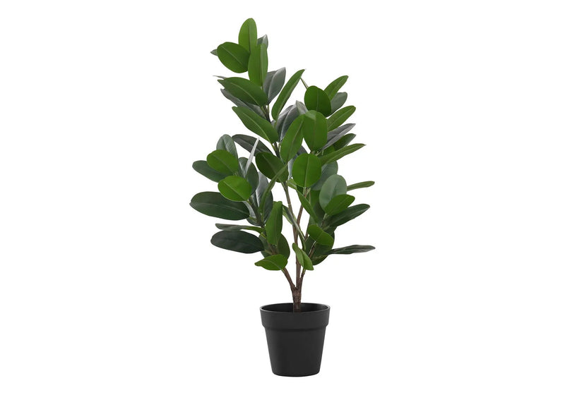 28" Tall, Artificial Plant, Garcinia Tree, Indoor, Faux, Fake, Floor, Greenery, Potted, Real Touch, Decorative - Green / Black by Unique Piece Furniture