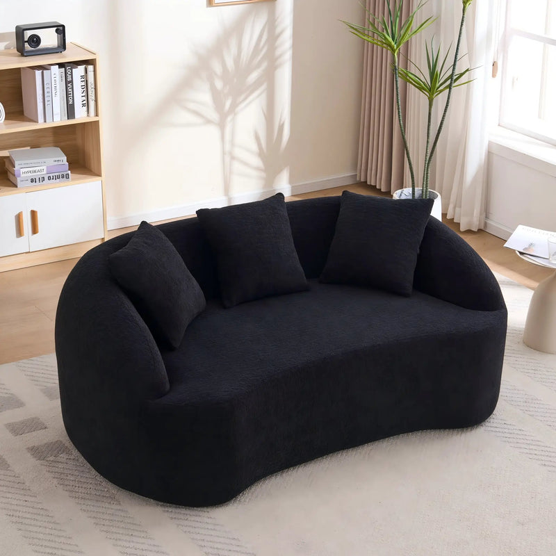 LY-049S Curved Modern Boneless Sofa Loveseat by HouseOfZazla