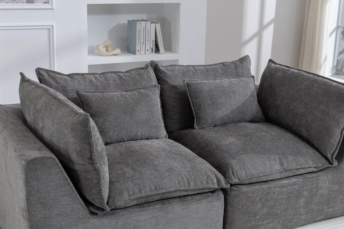 74.8" Width Cloud Couch Oversized Modular Sectional Sofa, photo 8 of 10