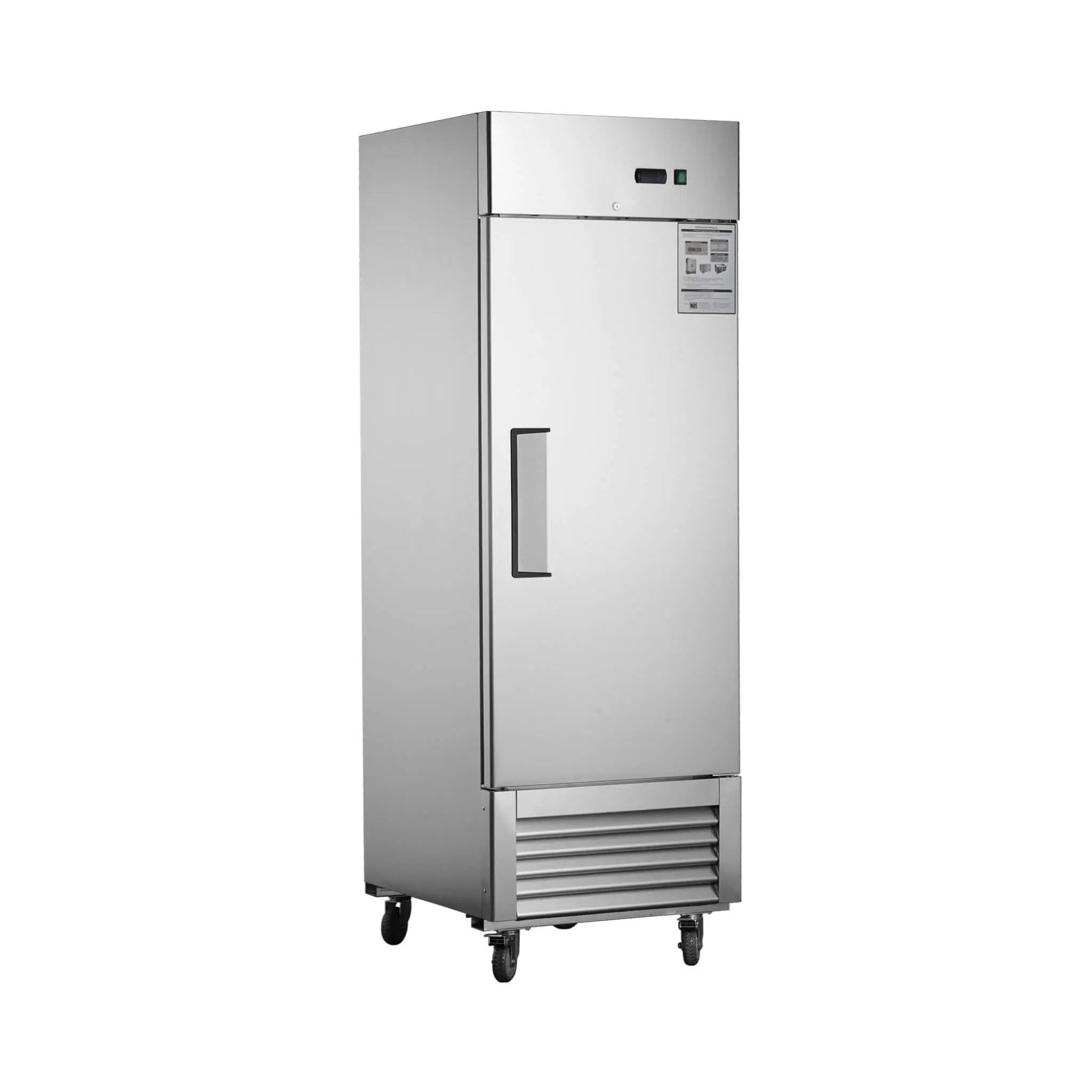 Heavy-Duty 27-Inch 8.7 Cu.Ft Commercial Upright Stainless Steel Reach-In Freezer (SAK43815) by SAKSBY WHOLESALE