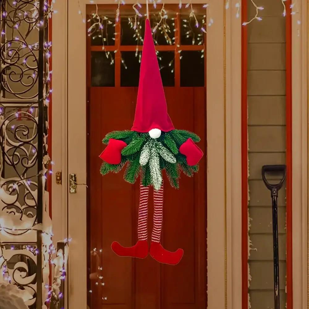 27-Inch Artificial Evergreen Christmas Wreath with Festive Decor by House Of Avana