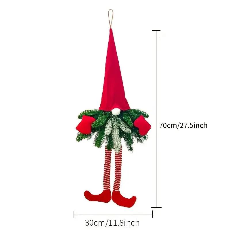 27-Inch Artificial Evergreen Christmas Wreath with Festive Decor by House Of Avana