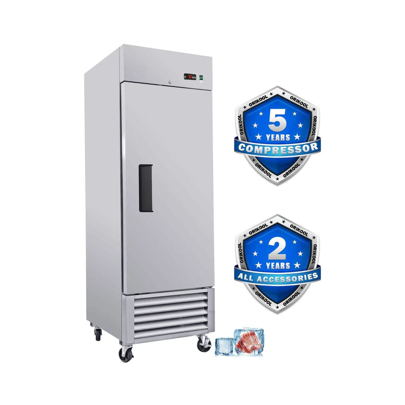 27-Inch Commercial 23 Cu.Ft Reach-In Stainless Steel Freezer (SAK96352) by SAKSBY WHOLESALE
