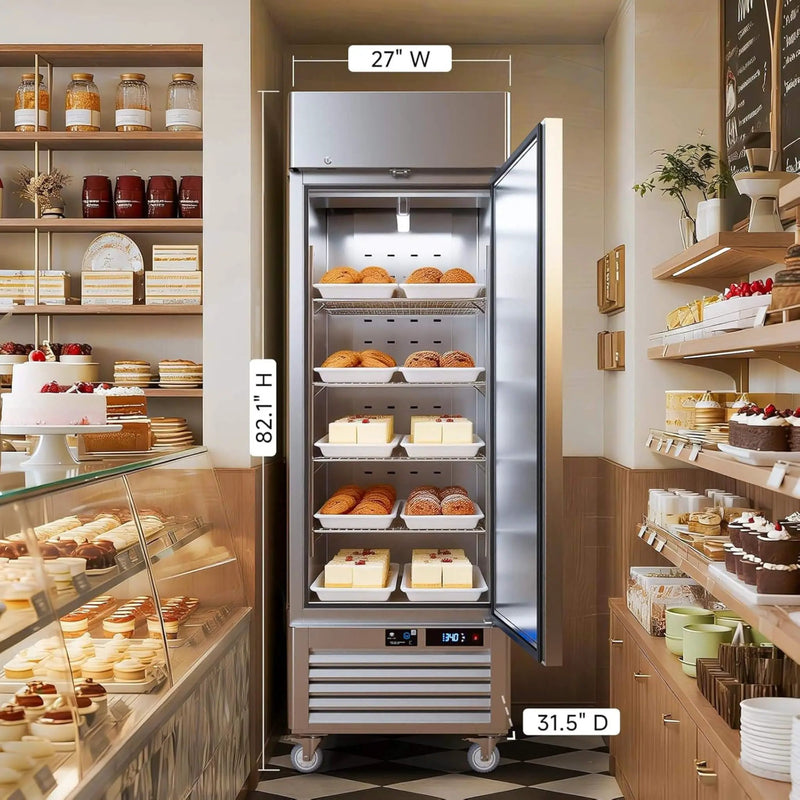 27-Inch Commercial 23 Cu.Ft Single-Door WiFi Refrigerator With Smart App Control (SAK90725) by SAKSBY WHOLESALE