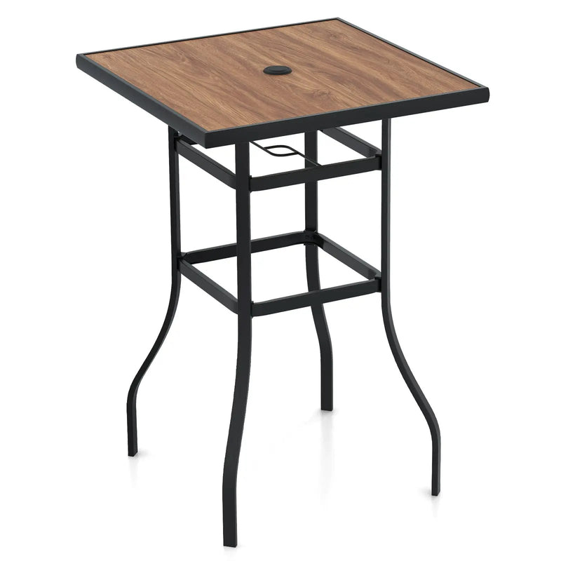 27.5 Inches Patio Bar Table for Garden Backyard Poolside by DirectDeals