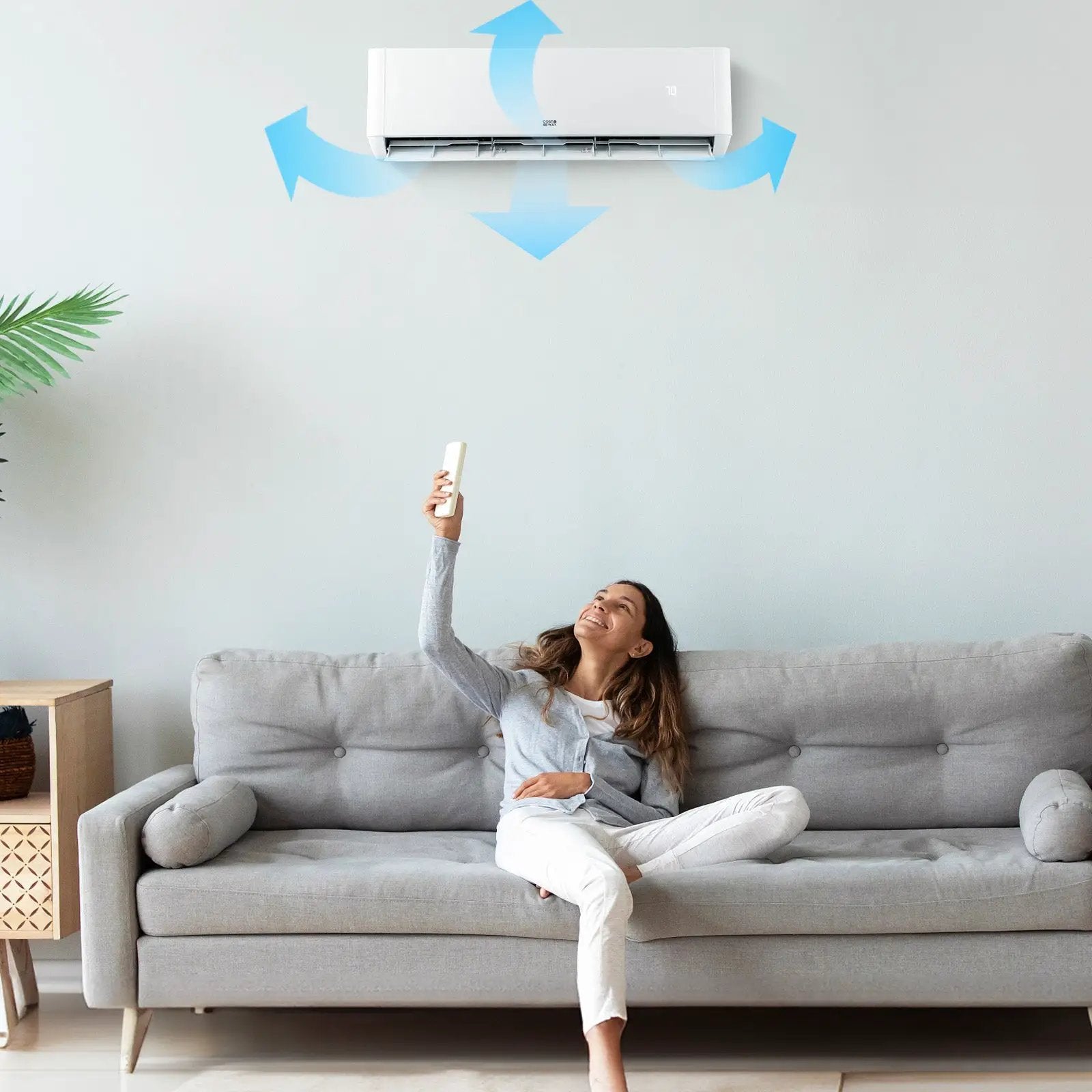 27000 BTU 2 Zone 22 SEER2 Mini Split AC with Heat Pump by DirectDeals
