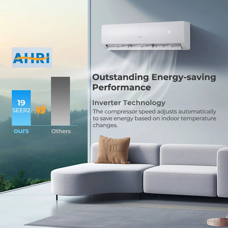 27000 BTU 2 Zone 19 SEER2 Mini Split AC with Heat Pump by DirectDeals