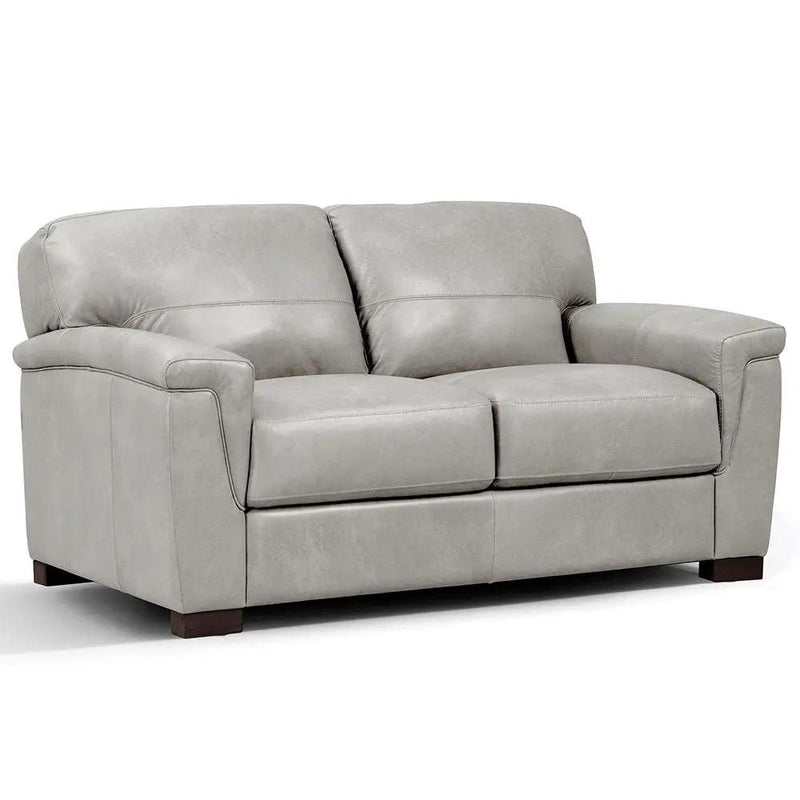 Cornelia - Loveseat - Pearl Gray Leather by Unique Piece Furniture