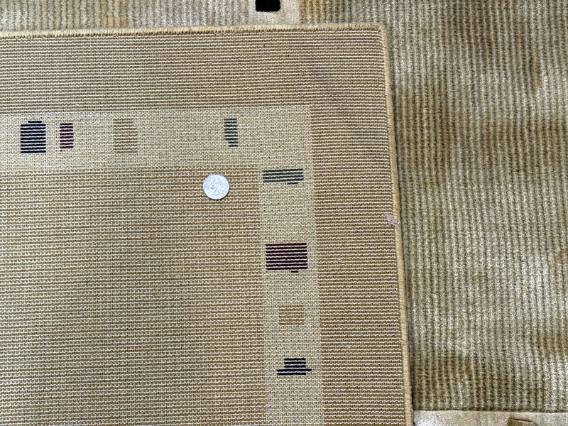 Large Wool Rug 10x13, Panel Design, Modern Contemporary Carpet by Jewel Rugs