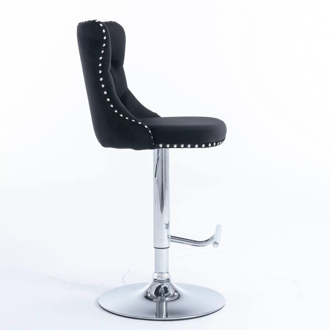 Swivel Barstools Adjusatble Seat Height From 25-33", Modern Upholstered Base Bar Stools With Backs Comfortable Tufted For Home Pub And Kitchen Island (Set of 2) by Unique Piece Furniture