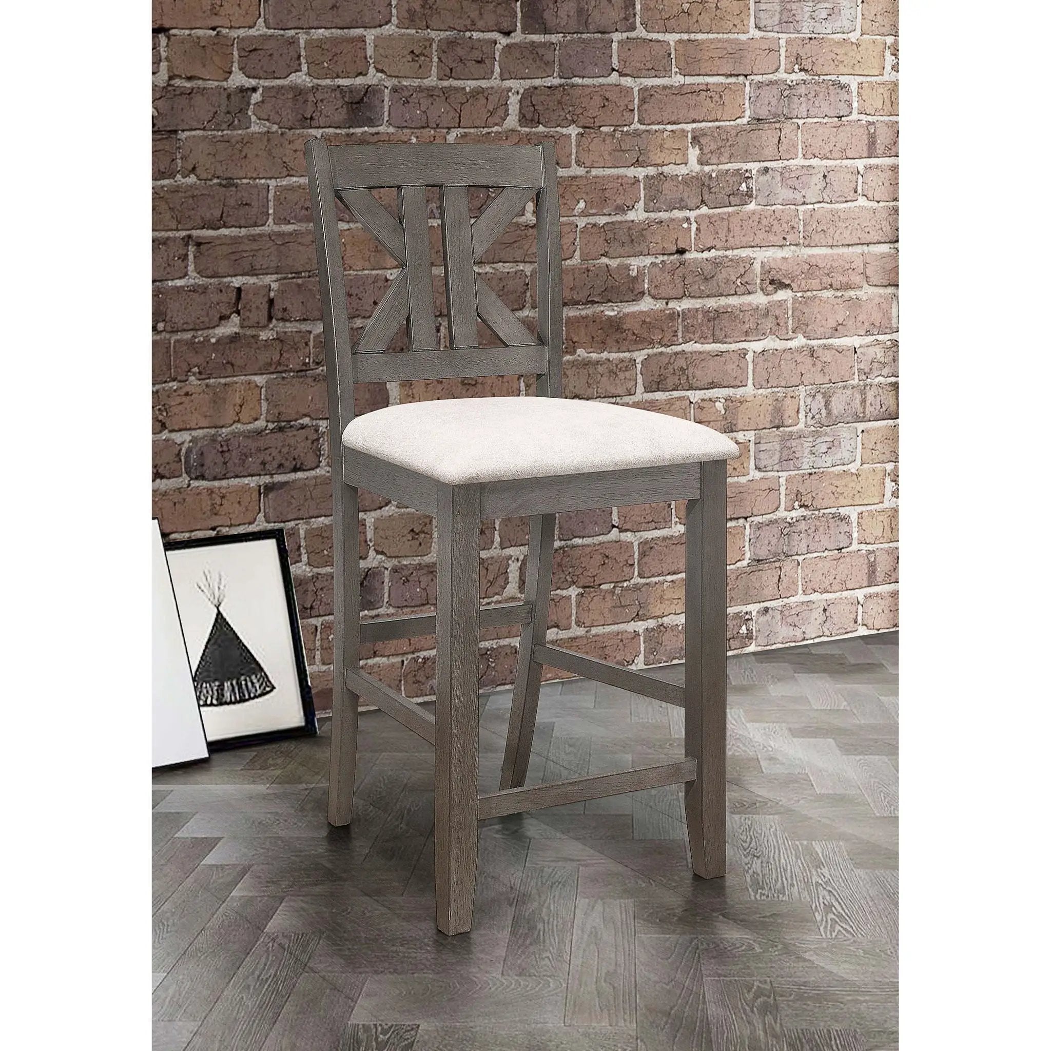 Counter Height Stool (Set of 2) - Gray by HouseOfZazla