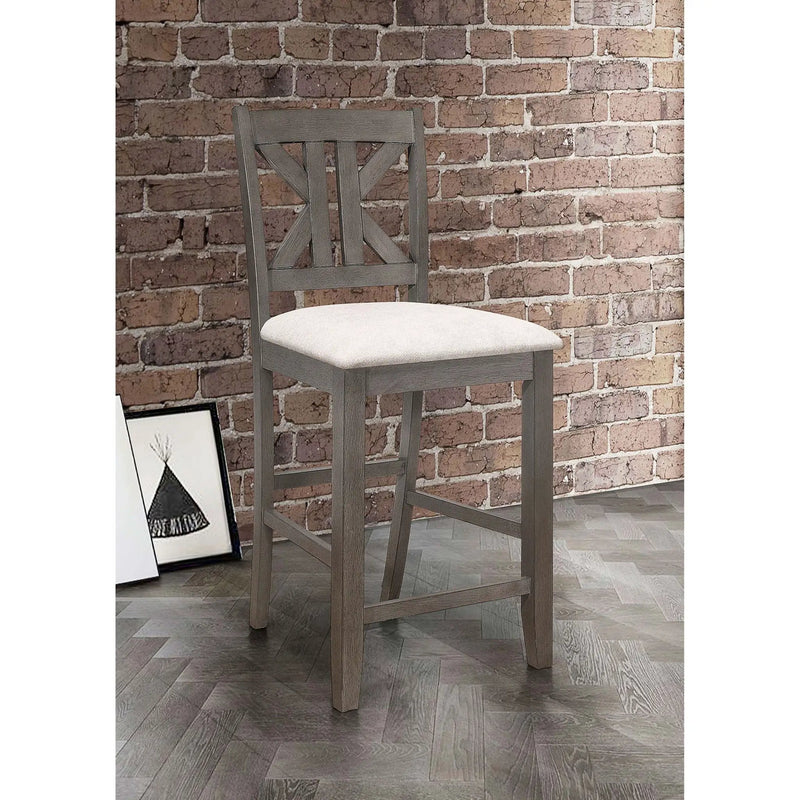 Counter Height Stool (Set of 2) - Gray by HouseOfZazla