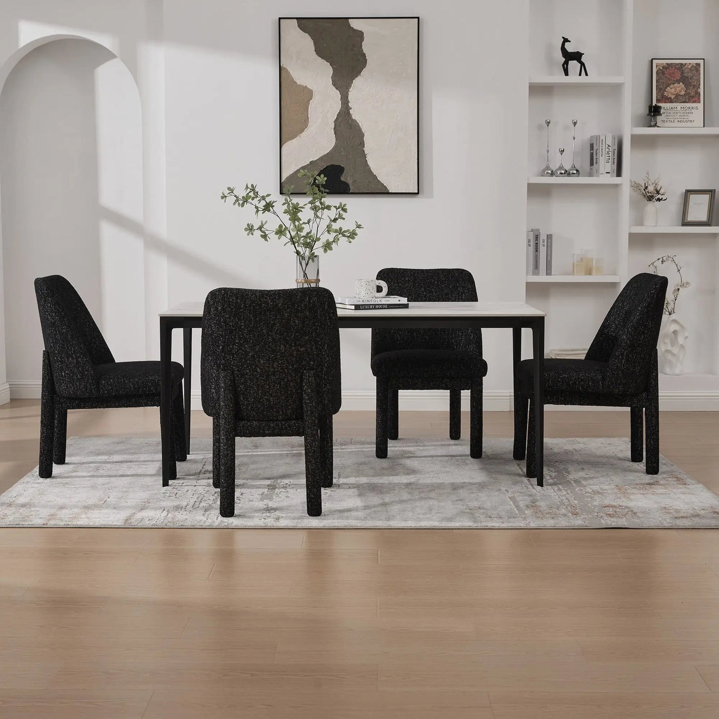 Wide Minimalist Dining Chair by HouseOfZazla
