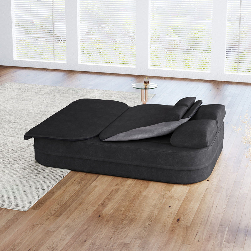 2 In 1 Foldable Sofa Bed With Multi Functional Blanket, Floor Lounge Sofa by HouseOfZazla