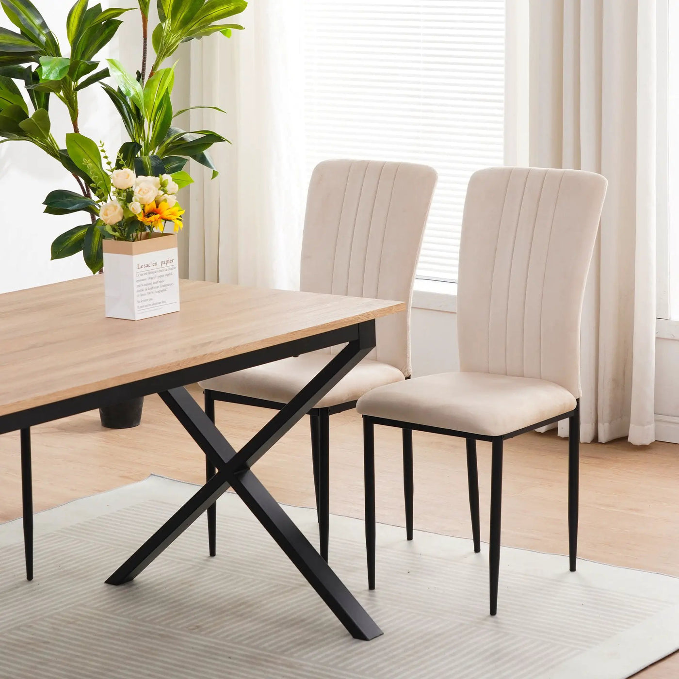 Velvet Dining Chairs For Dining Room (Set of 4) by HouseOfZazla