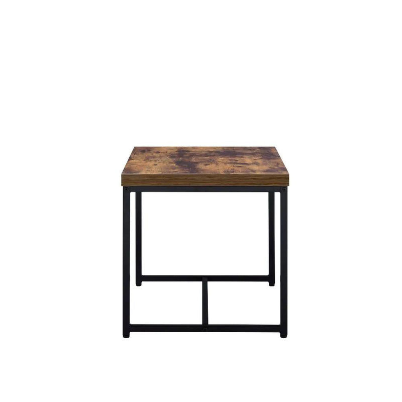 Bob - End Table - Weathered Oak & Black by Unique Piece Furniture