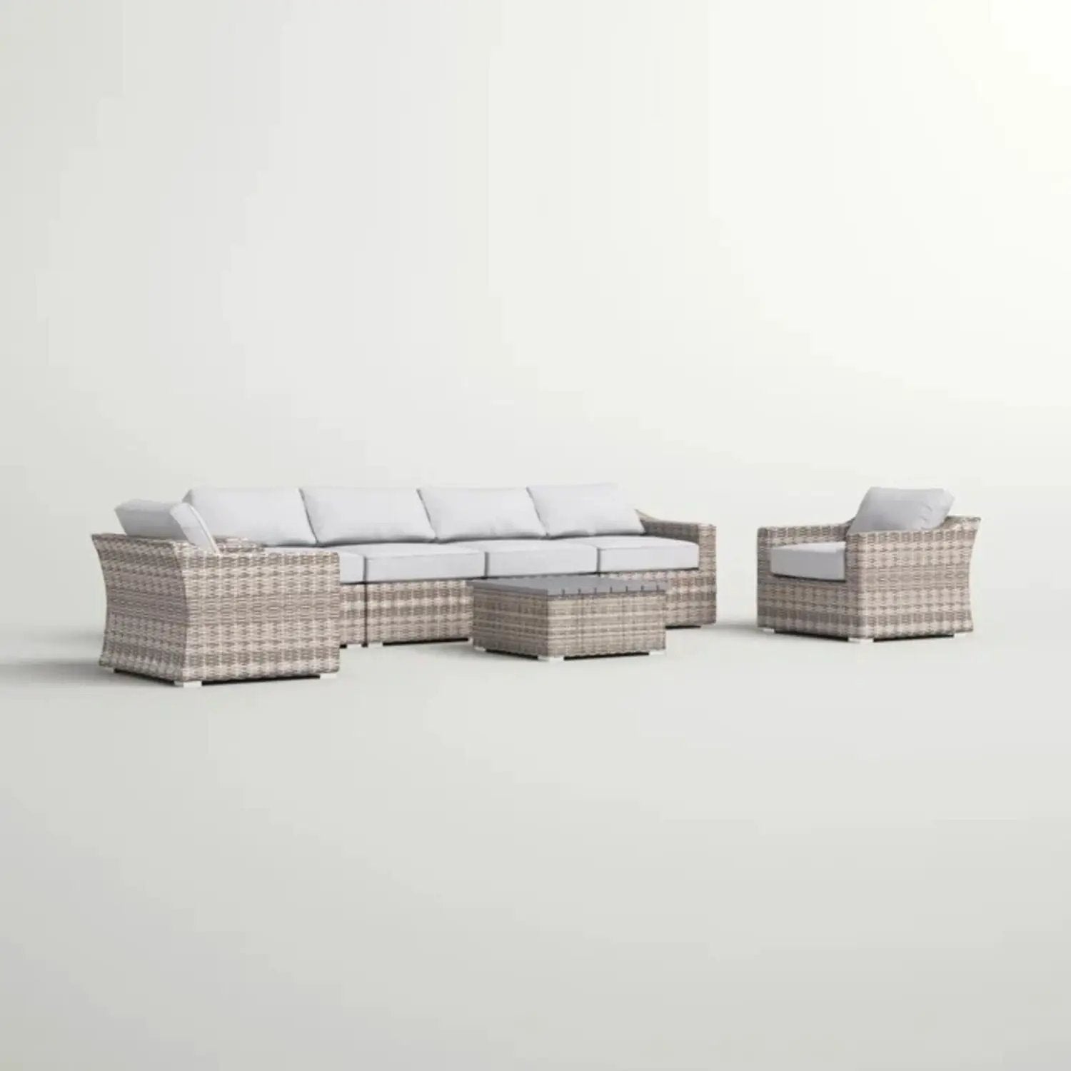 Stylish Sofa Seating Group With Cushions Perfect For Outdoor Gatherings by Unique Piece Furniture