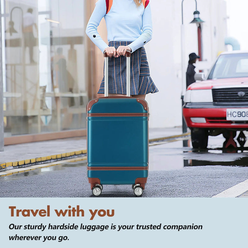 Hardshell 3-Piece Luggage Set with TSA Lock and Spinner Wheels by HouseOfZazla
