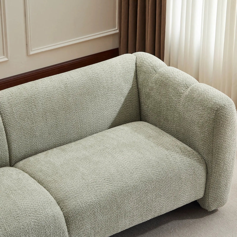 Tonson 83" 3-Seater Boucle Sofa with Wave Design by HouseOfZazla